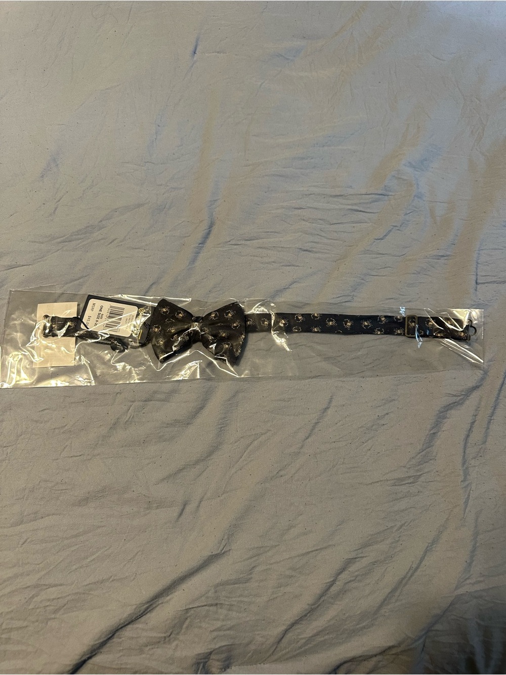 Polo by Ralph Lauren Black Bow Tie with Small Crest Motif